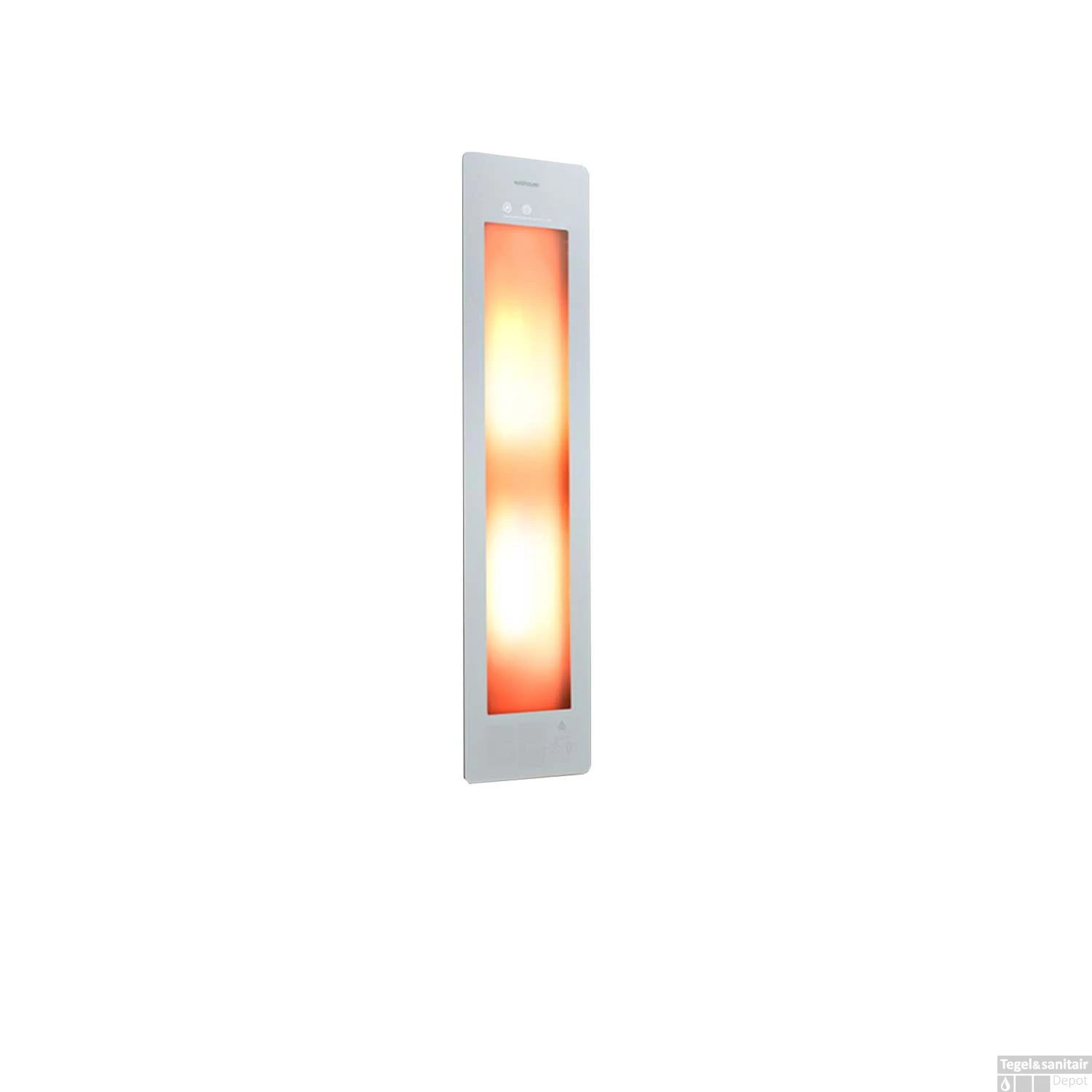 Sunshower Plus M Round Infrarood En UV-licht 140x33 Cm Inbouw - Opbouw Vlak Of Hoek White
