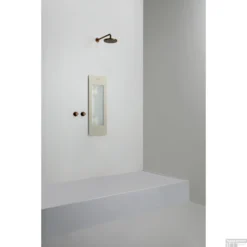 Sunshower Plus S Round Infrarood En UV-licht 95x33 Cm Inbouw - Opbouw Vlak Of Hoek Sand White -Aanbiedingen Ontspan Bad Winkel sunshower oneplus s sand white inbouw uit geheel 1