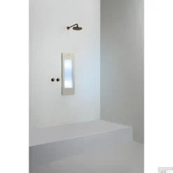 Sunshower Plus S Round Infrarood En UV-licht 95x33 Cm Inbouw - Opbouw Vlak Of Hoek Sand White -Aanbiedingen Ontspan Bad Winkel sunshower oneplus s sand white inbouw uv geheel