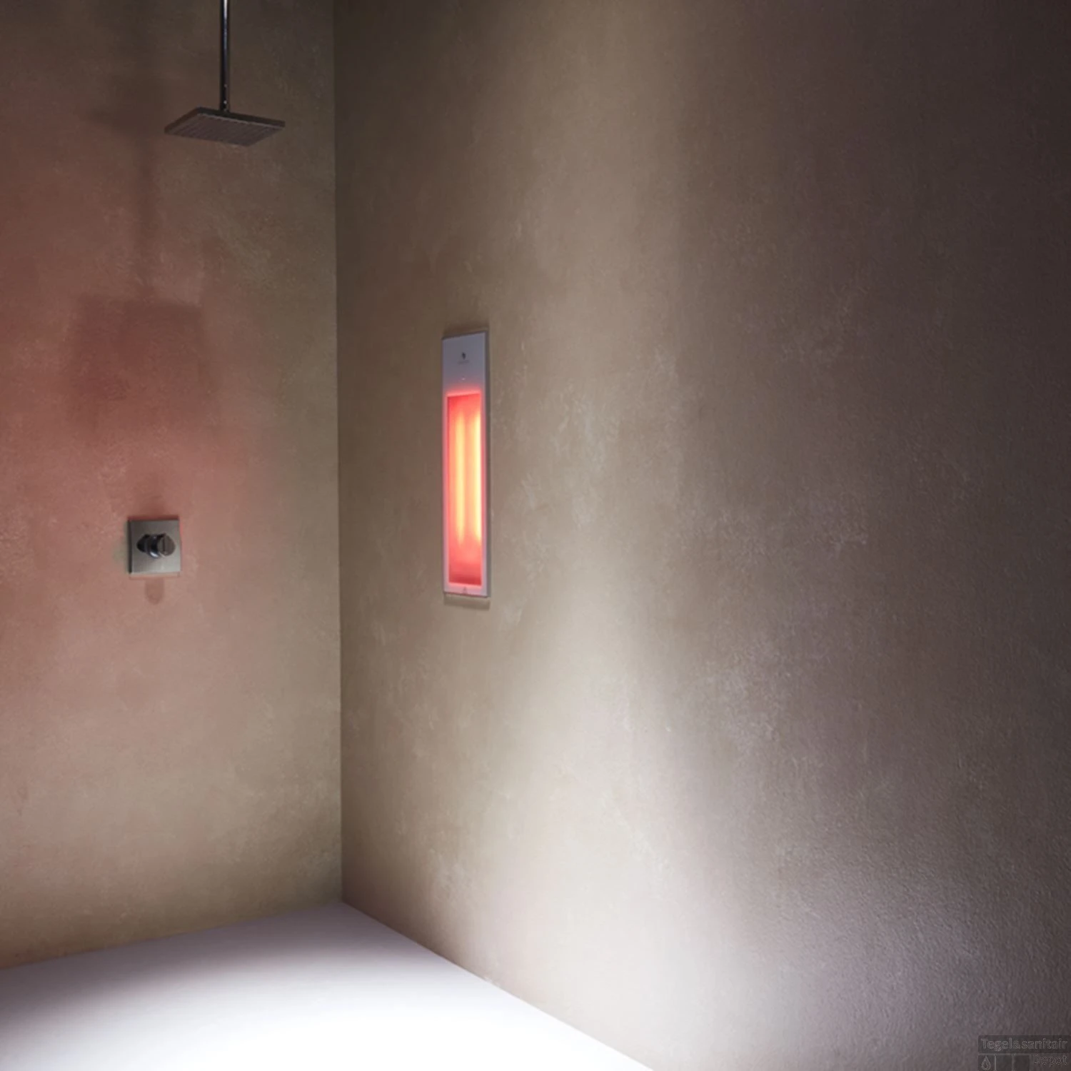 Sunshower Pure 2.0 White Infrarood Inbouwapparaat 19.9x61.9x10 Cm Half Body Pure White - Afbeelding 5