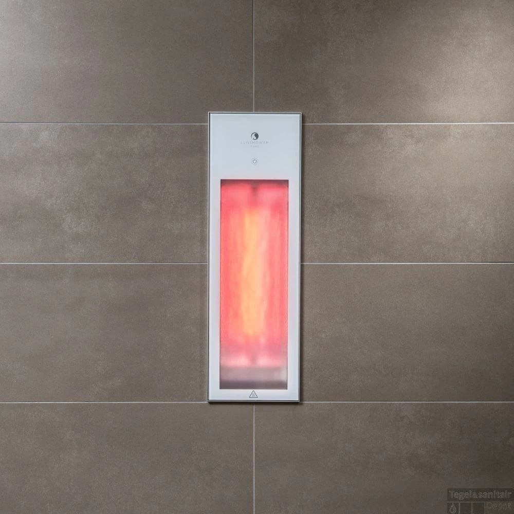 Sunshower Pure 2.0 White Infrarood Inbouwapparaat 19.9x61.9x10 Cm Half Body Pure White - Afbeelding 4