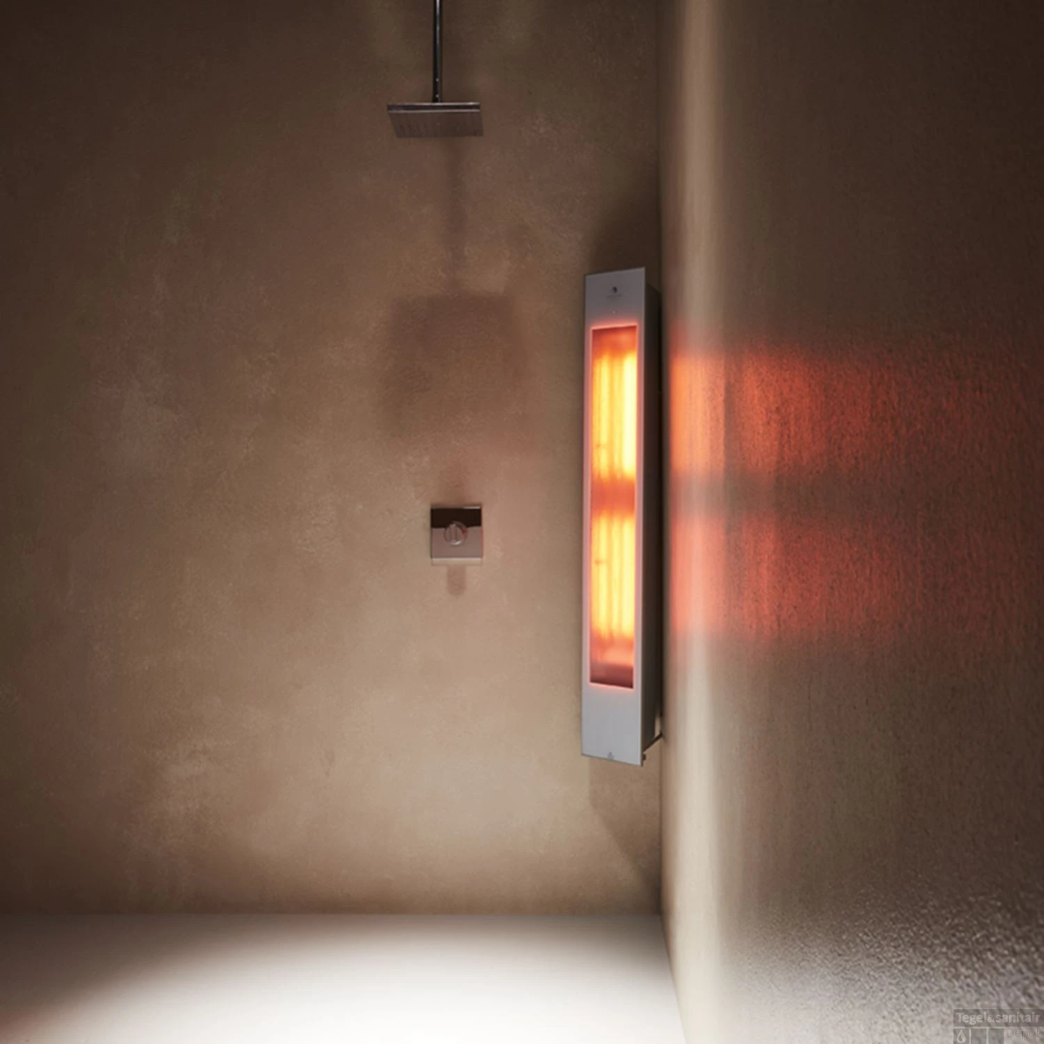 Sunshower Pure Solo White Infrarood Opbouwapparaat 20x125x18 Cm Aluminium Wit 8 Sunshower Pure Solo White Infrarood Opbouwapparaat 20x125x18 Cm Aluminium Wit - Afbeelding 6