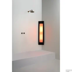 Sunshower One M Round Infrarood 140x33 Cm Inbouw - Opbouw Vlak Of Hoek Black -Aanbiedingen Ontspan Bad Winkel sunshoweroneplus m black hoek ir geheel