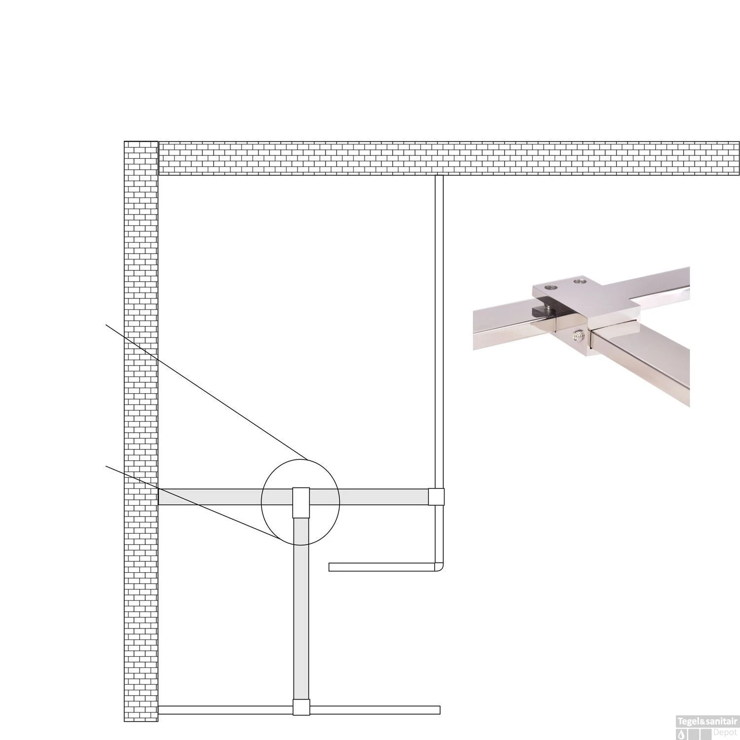 Teekoppeling / Plafond Chroom Tbv Stabilisatiestang 7 Teekoppeling / Plafond Chroom Tbv Stabilisatiestang - Afbeelding 5