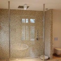 Verticale Stabilisatiestang Met Plafond Bevestiging Wiesbaden Chroom Voor 10 Mm -Aanbiedingen Ontspan Bad Winkel verticale stabilisatie 3