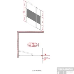 Zijwand Inloopdouche Athena Met Draaibaar Hoekpaneel Middenband 45x200 Cm 8 Mm NANO Glas -Aanbiedingen Ontspan Bad Winkel zijwand inloopdouche athena met draaibaar hoekpaneel middenband 45x200 cm 8 mm nano glas tec
